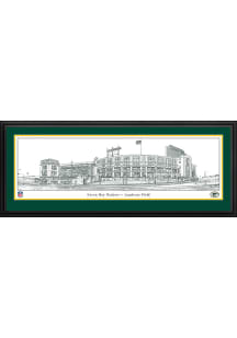 Blakeway Panoramas Green Bay Packers Lambeau Field Line Art Deluxe Framed Posters