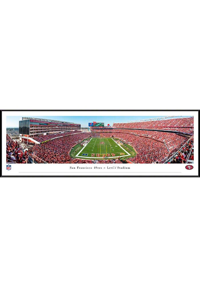 Oklahoma Sooners Football Stadium Poster – End Zone Stripe Panorama Print