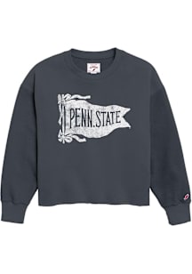 Penn State Nittany Lions Womens Navy Blue Spirit Flag Crew Sweatshirt