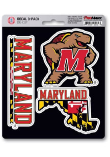 Maryland Terrapins Red Sports Licensing Solutions 3PK Decal