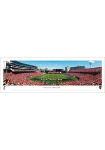 White Cincinnati Bearcats Nippert Stadium 100th Anniversary End Zone Tubed Unframed Poster