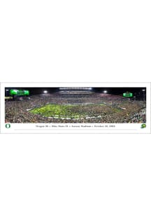 Green Oregon Ducks Storm the Field Tubed Unframed Poster