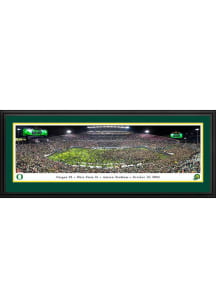 Green Oregon Ducks Storm the Field Deluxe Framed Posters