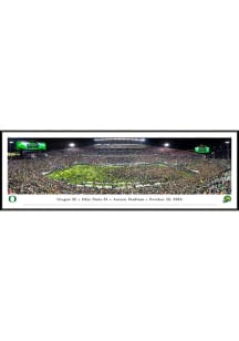Green Oregon Ducks Storm the Field Standard Framed Posters