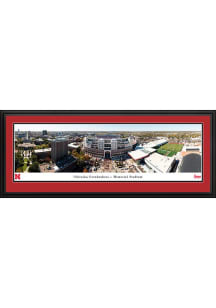 Red Nebraska Cornhuskers Aerial Memorial Stadium Deluxe Framed Posters