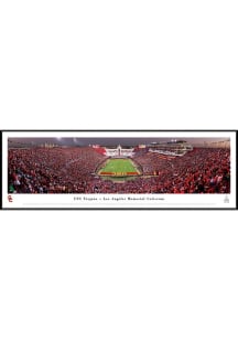 Red USC Trojans Los Angeles Memorial Coliseum Standard Framed Posters