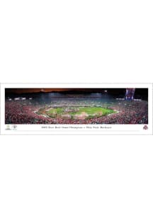 Red Ohio State Buckeyes 2025 Rose Bowl Champions Unframed Poster