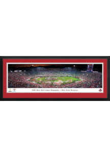 Red Ohio State Buckeyes 2025 Rose Bowl Champions Deluxe Framed Posters