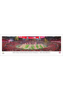 Red Ohio State Buckeyes 2024 Football National Champions Tubed Unframed Poster