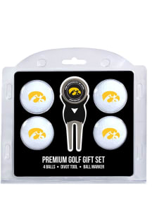 White Iowa Hawkeyes Divot Tool 4 Pack Golf Gift Set