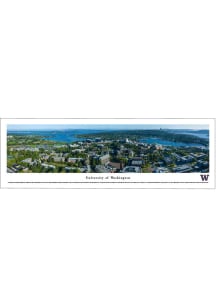 Blue Washington Huskies Panorama Unframed Poster