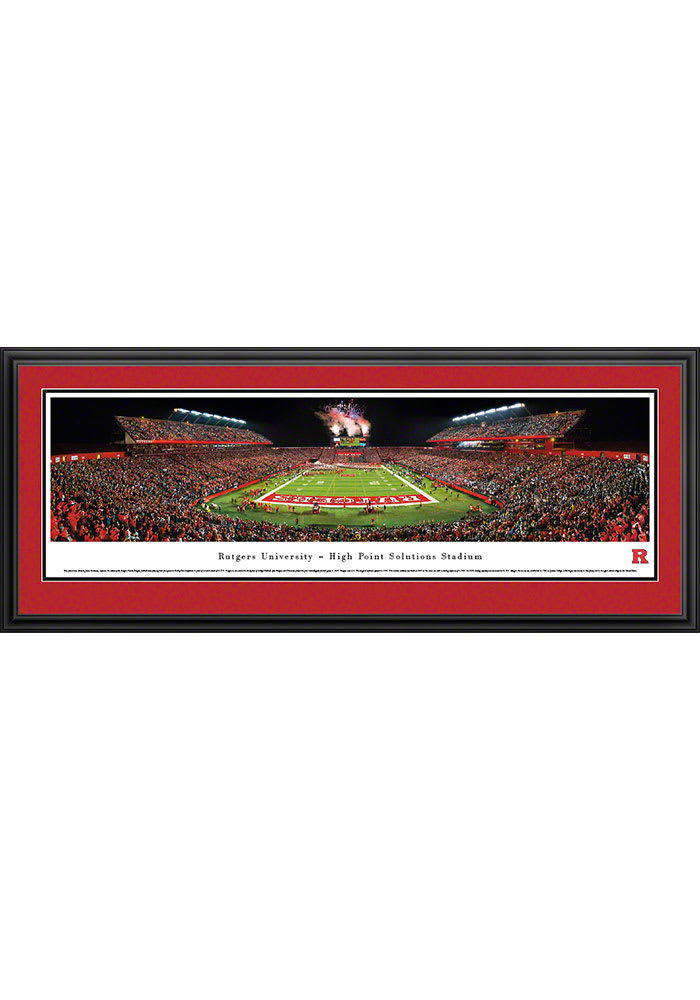 Rutgers Scarlet Knights High Point Solutions Stadium Big 10 Deluxe Framed Posters