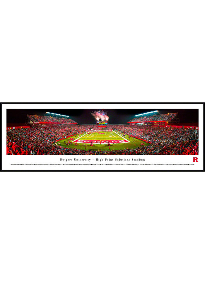 Rutgers Scarlet Knights High Point Solutions Stadium Big 10 Standard Framed Posters