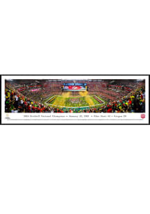 White Ohio State Buckeyes 2014 Football National Champions Standard Framed Posters