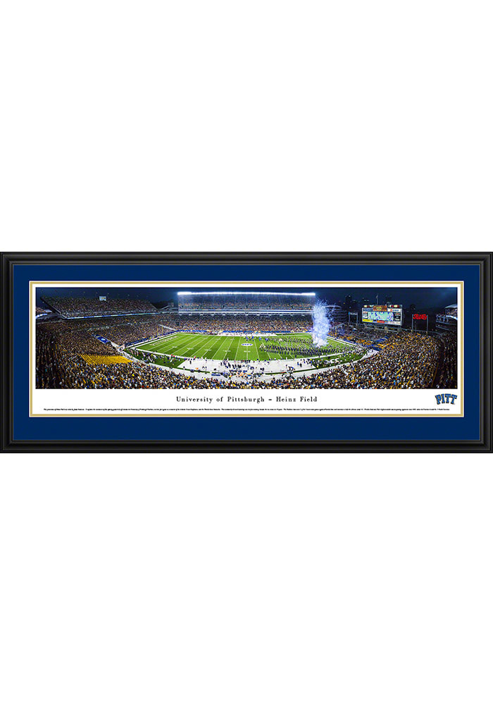 Pitt Panthers Heinz Field At Night Stadium Deluxe Framed Posters