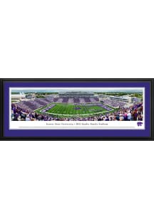 Purple K-State Wildcats Bill Snyder Family Stadium Deluxe Design Framed Posters