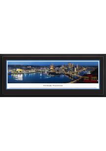 Blakeway Panoramas Pittsburgh at Twilight Deluxe Framed Posters