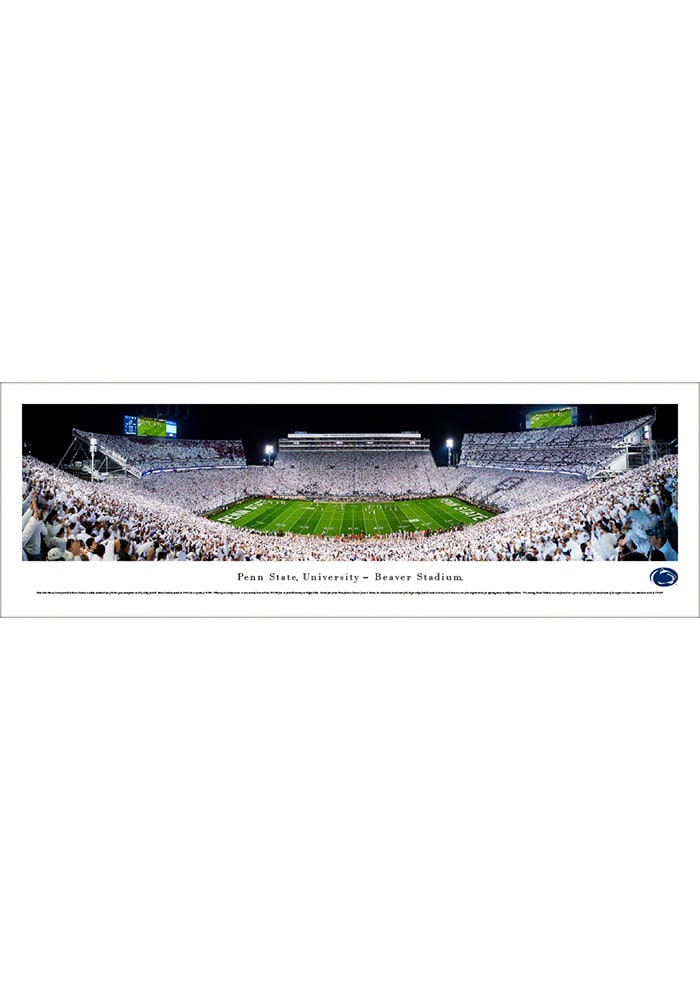 Penn State Nittany Lions White Out Beaver Stadium Tubed Unframed Poster
