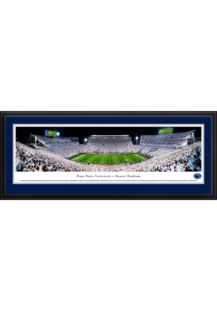 Penn State Nittany Lions White Out Beaver Stadium Deluxe Framed Posters