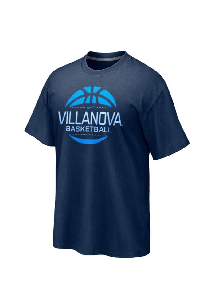 Nike Villanova Wildcats Navy Blue Basketball Short Sleeve T Shirt