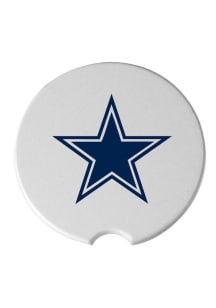 Dallas Cowboys Ceramic 2 Pack Car Coaster - White