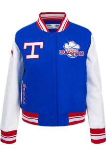 Mens Texas Rangers Pro Standard Mens Retro Classic Heavyweight Jacket - Blue