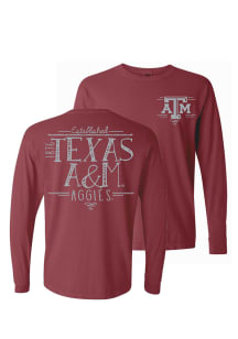 Texas A&amp;M Aggies Womens Maroon Handwritten LS Tee