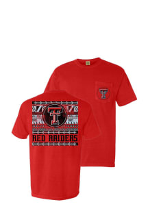 Texas Tech Red Raiders Womens Red Comfort Color Short Sleeve Unisex Tee