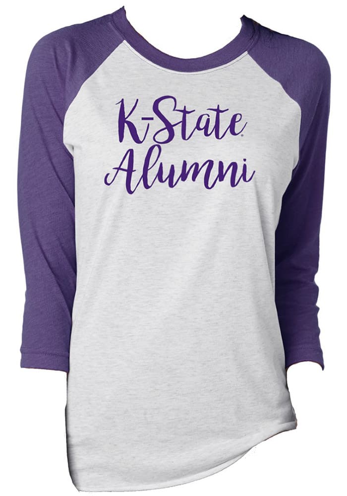 K-State Wildcats Womens Purple Candace Long Sleeve Crew T-Shirt