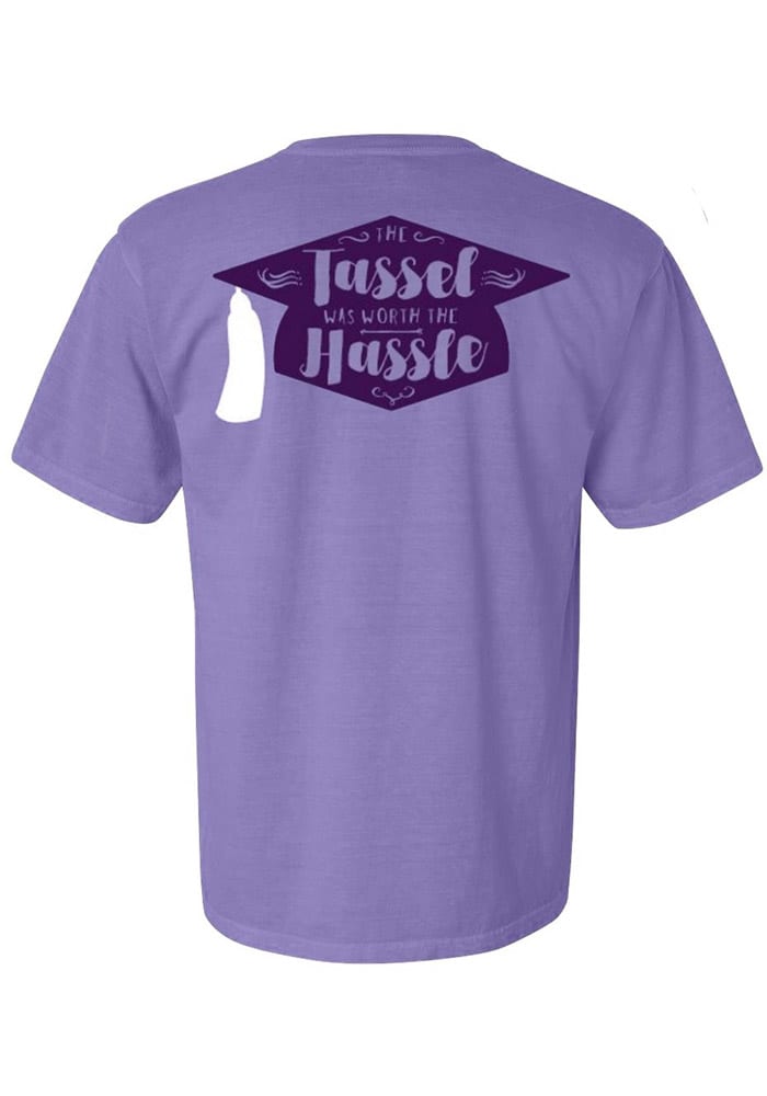K-State Wildcats Womens Purple Tassle Short Sleeve Unisex Tee