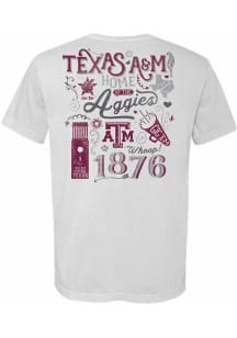 Texas A&amp;M Aggies Womens White Local Short Sleeve Unisex Tee