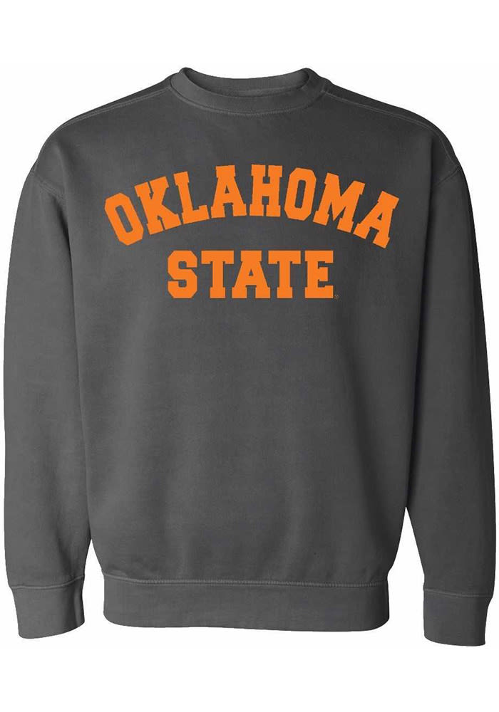 Oklahoma State Cowboys Womens Charcoal Simple Crew Sweatshirt