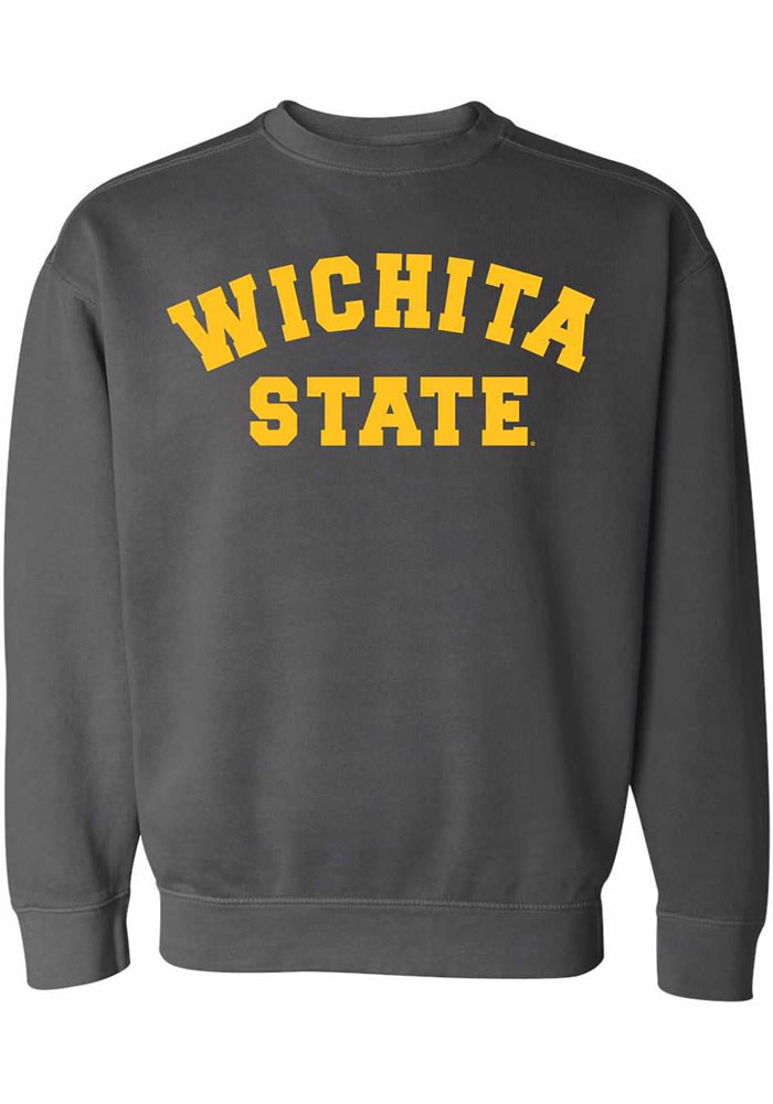 Wichita State Shockers Womens Charcoal Simple Crew Sweatshirt