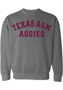 Texas A&amp;M Aggies Womens Grey Simple Crew Sweatshirt