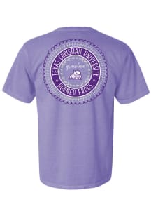 TCU Horned Frogs Womens Purple Grandma Spiral Short Sleeve T-Shirt