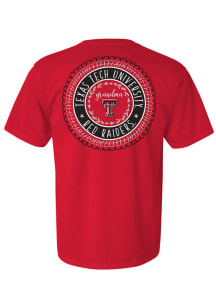 Texas Tech Red Raiders Womens Red Grandma Spiral Short Sleeve T-Shirt