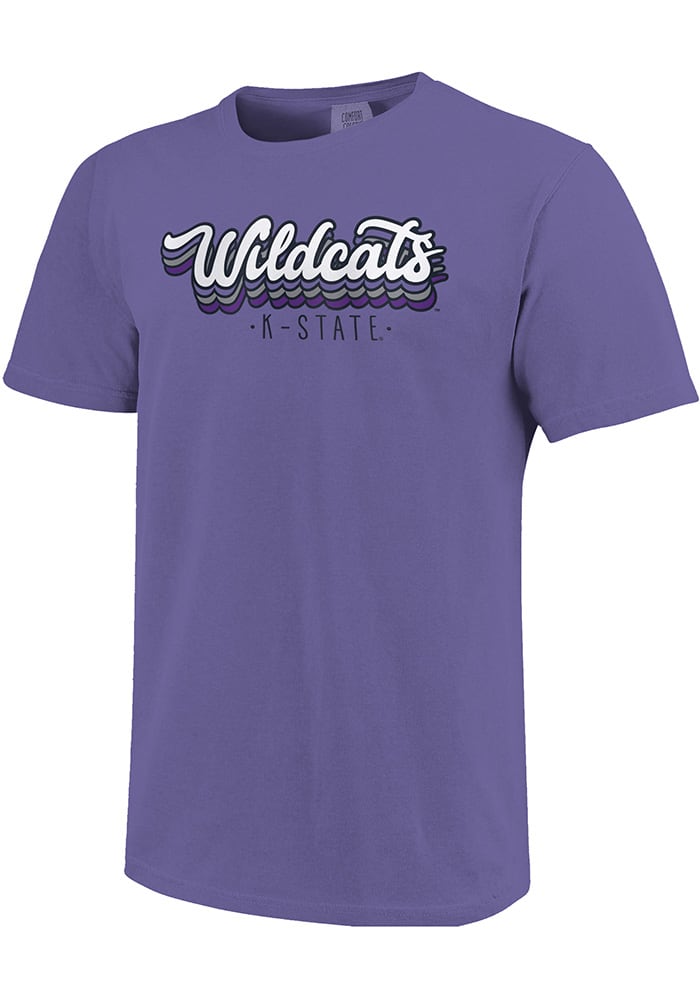 K-State Wildcats Womens Purple Comfort Colors Short Sleeve T-Shirt