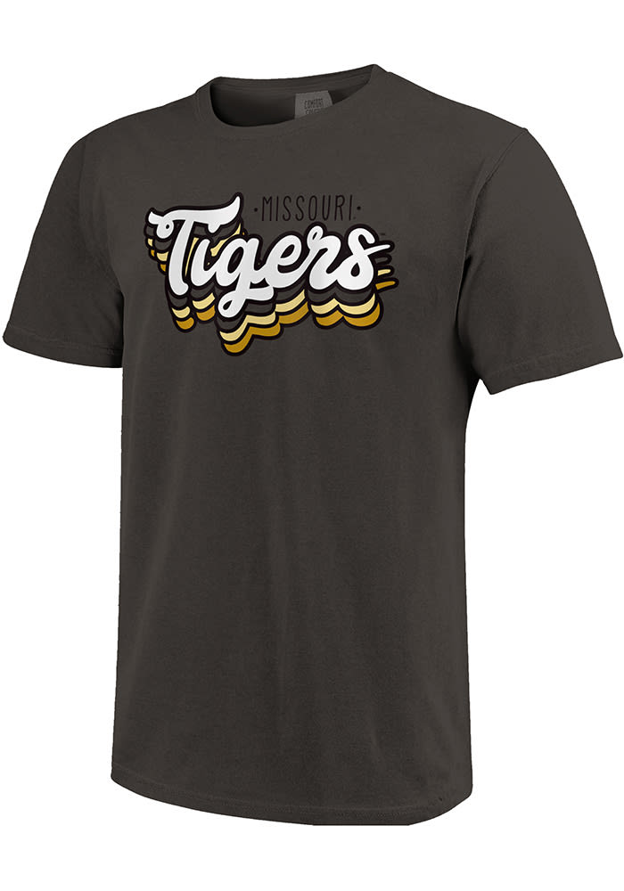 Missouri Tigers Womens Grey Comfort Colors Short Sleeve T-Shirt