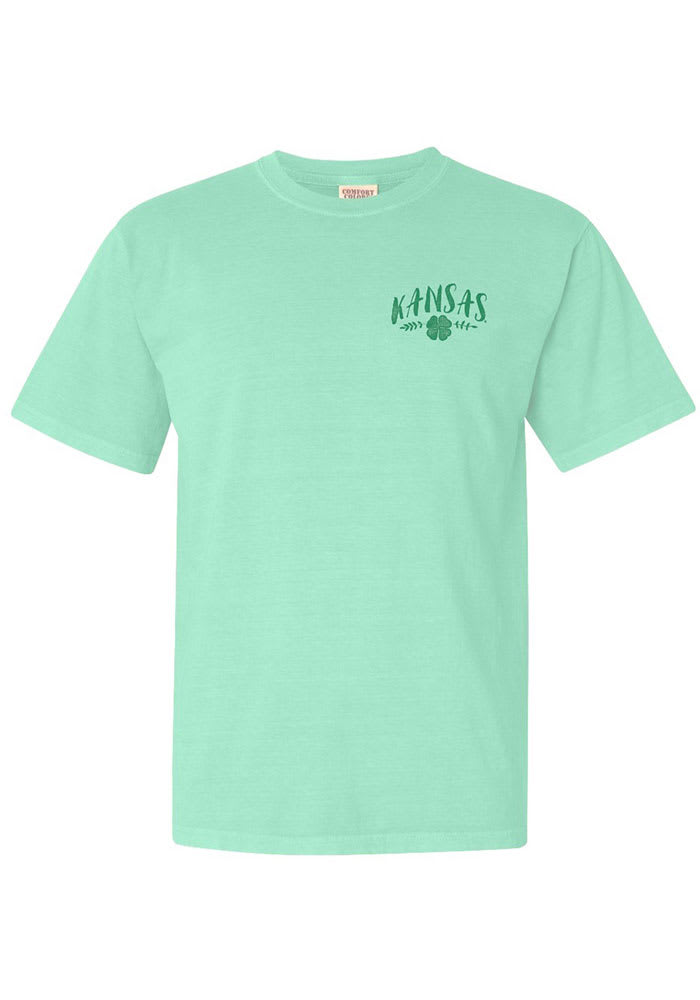 Kansas Jayhawks Womens Comfort Colors T-Shirt - Teal