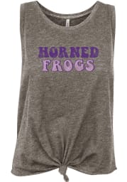 TCU Horned Frogs Womens Grey Reese Tank Top