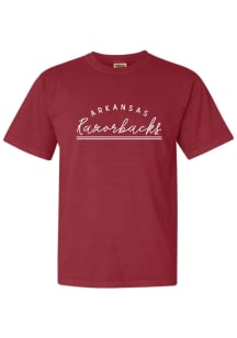 Arkansas Razorbacks Womens Cardinal New Basic Short Sleeve T-Shirt