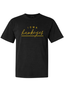 Iowa Hawkeyes Womens Black New Basic Short Sleeve T-Shirt