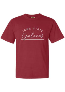 Iowa State Cyclones Womens Cardinal New Basic Short Sleeve T-Shirt