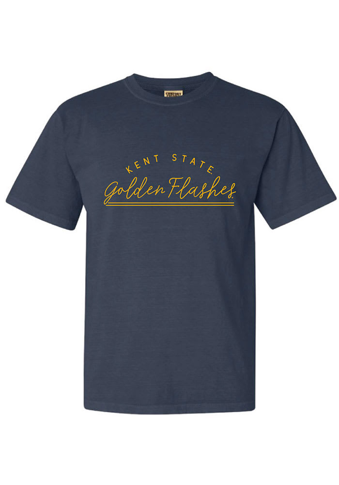 Kent State Golden Flashes Womens Navy Blue New Basic Short Sleeve T-Shirt