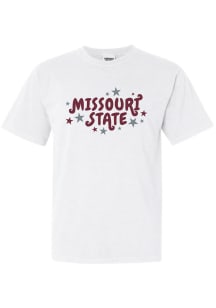 Missouri State Bears Womens White Star Short Sleeve T-Shirt