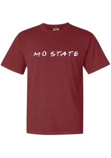 Missouri State Bears Womens Maroon Wordmark Dots Short Sleeve T-Shirt