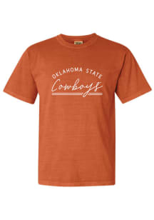Oklahoma State Cowboys Womens Orange New Basic Short Sleeve T-Shirt