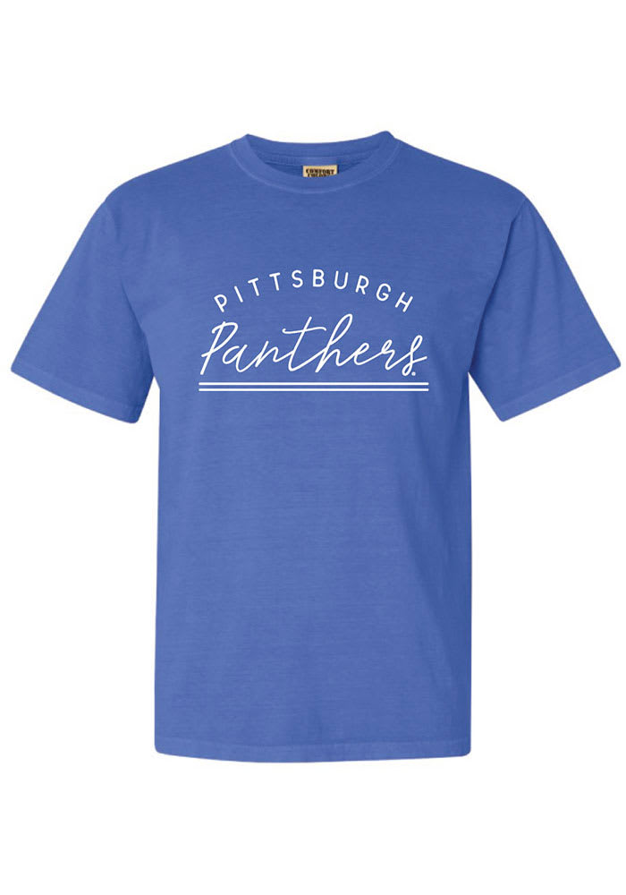 Pitt Panthers Womens Blue New Basic Short Sleeve T-Shirt