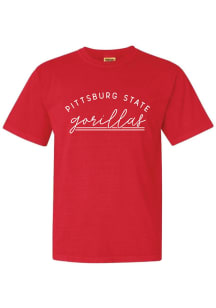 Pitt State Gorillas Womens Red New Basic Short Sleeve T-Shirt