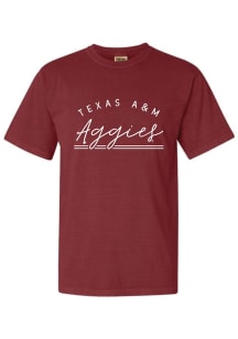 Texas A&amp;M Aggies Womens Maroon New Basic Short Sleeve T-Shirt